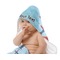 Airplane Theme Baby Hooded Towel on Child