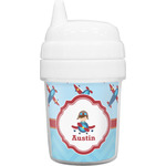 Airplane Theme Baby Sippy Cup (Personalized)