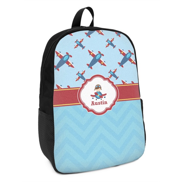 Custom Airplane Theme Kids Backpack (Personalized)
