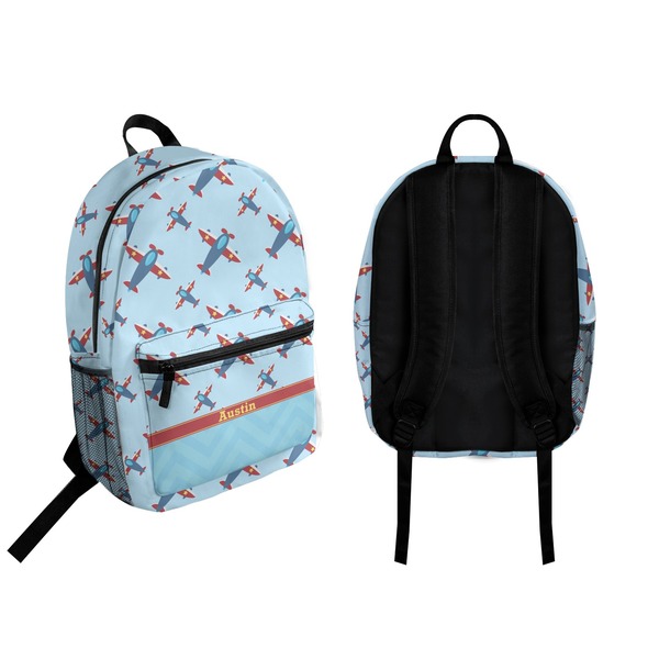 Airplane Theme Backpack front and back - Apvl
