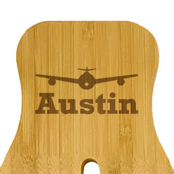 Airplane Theme Bamboo Salad Mixing Hand (Personalized)