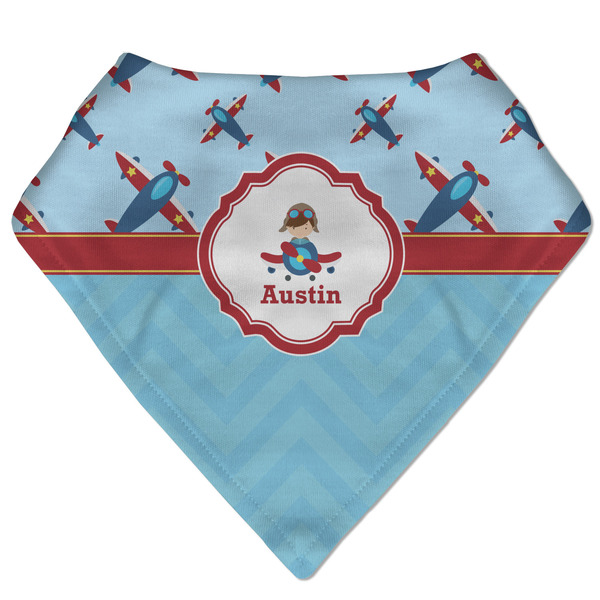 Custom Airplane Theme Bandana Bib (Personalized)