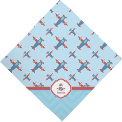 Airplane Theme Dog Bandana Scarf w/ Name or Text