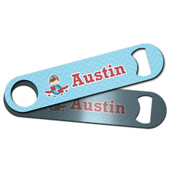 Airplane Theme Bar Bottle Opener w/ Name or Text