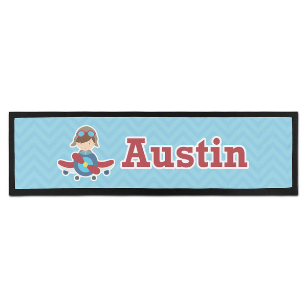 Custom Airplane Theme Bar Mat (Personalized)