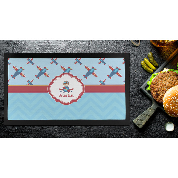 Airplane Theme Bar Mat - Small - LIFESTYLE