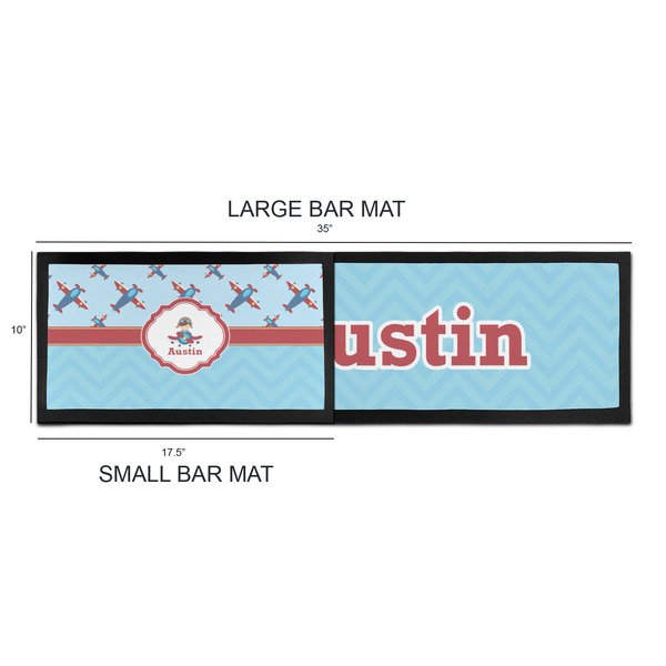 Airplane Theme Bar Mats - Sizing Chart