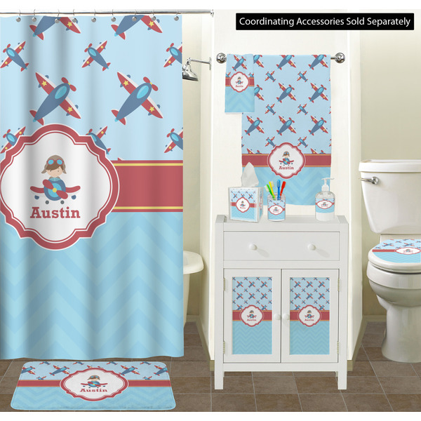 Airplane Theme Bathroom Scene