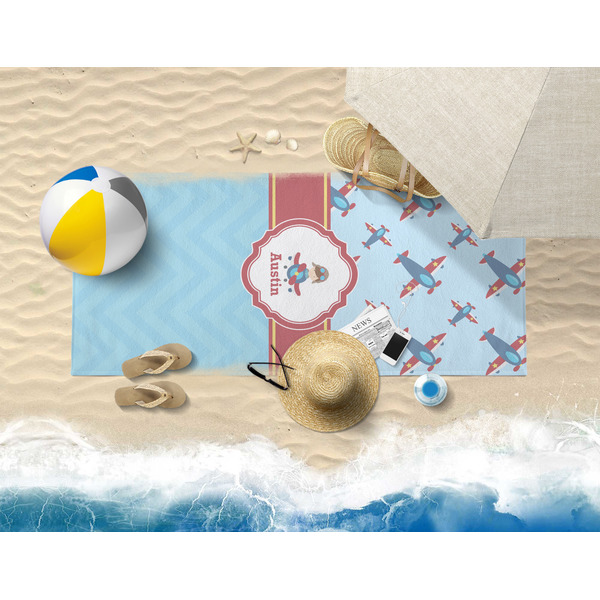 Airplane Theme Beach Towel Lifestyle