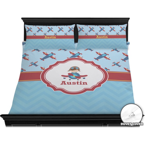 Airplane Theme Bedding Set (King) - Duvet