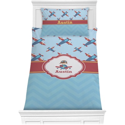 Airplane Theme Comforter Set - Twin XL (Personalized)