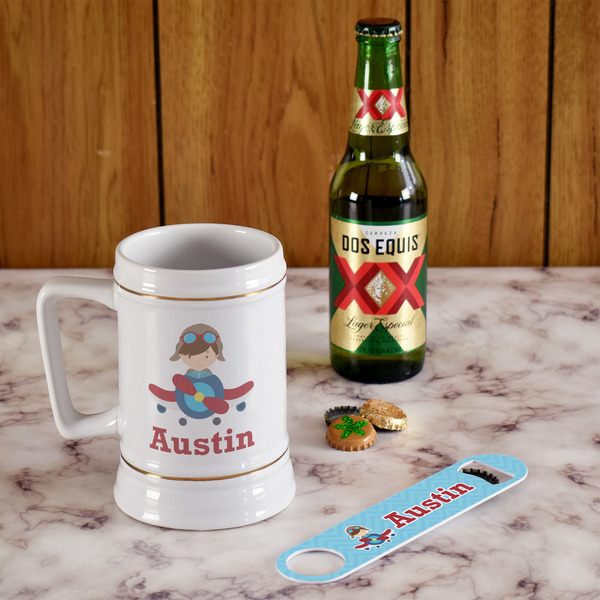 Airplane Theme Beer Stein - In Context