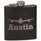 Airplane Theme Black Flask Set (Personalized)