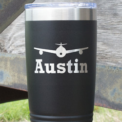 Airplane Theme 20 oz Stainless Steel Tumbler (Personalized)