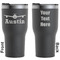 Airplane Theme Black RTIC Tumbler - Front and Back