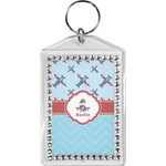 Airplane Theme Bling Keychain (Personalized)