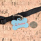 Airplane Theme Bone Shaped Dog ID Tag - Large - In Context