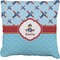 Airplane Theme Faux-Linen Throw Pillow 16" (Personalized)
