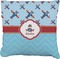 Airplane Theme Faux-Linen Throw Pillow 20" (Personalized)