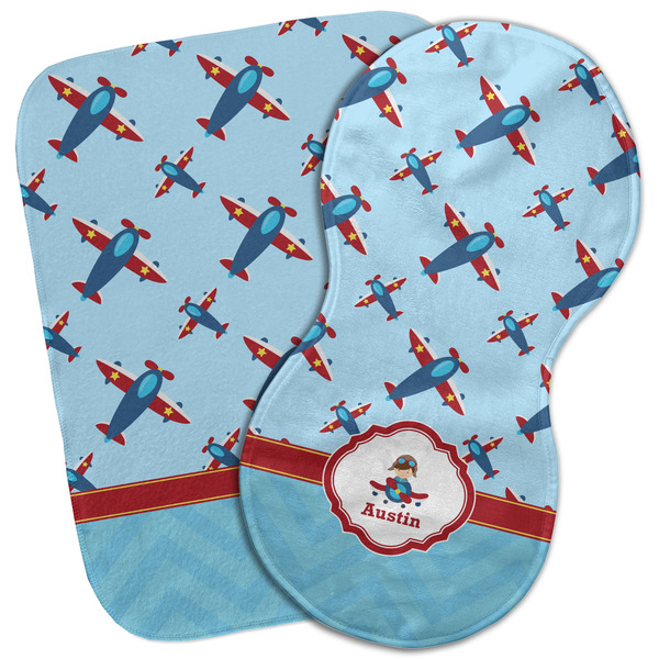Custom Airplane Theme Burp Cloth (Personalized)