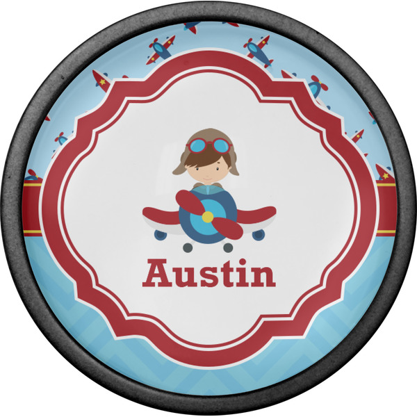 Airplane Theme Cabinet Knob - Black - Front