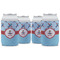 Airplane Theme Can Cooler (12 oz) - Set of 4 w/ Name or Text