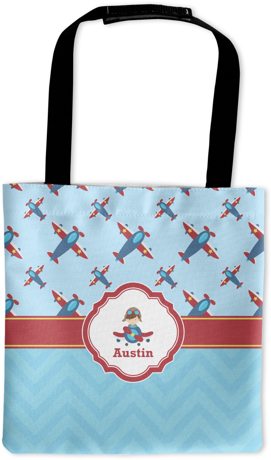 Custom Airplane Theme Auto Back Seat Organizer Bag (Personalized