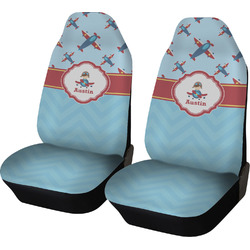 Airplane Theme Car Seat Covers (Set of Two) (Personalized)