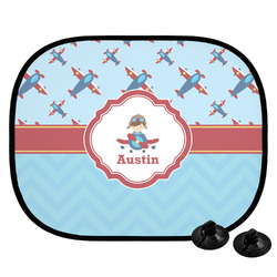 Airplane Theme Car Side Window Sun Shade (Personalized)