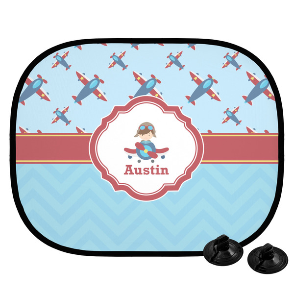 Custom Airplane Theme Car Side Window Sun Shade (Personalized)