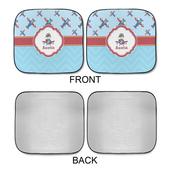 Airplane Theme Car Sun Shades - APPROVAL