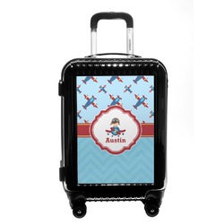 Airplane Theme Carry On Hard Shell Suitcase (Personalized)