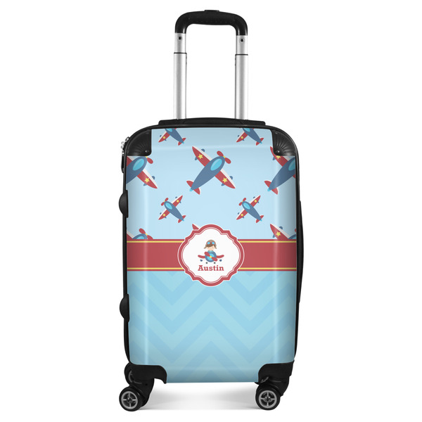 Custom Airplane Theme Suitcase - 20" Carry On (Personalized)