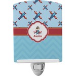 Airplane Theme Ceramic Night Light (Personalized)