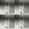 Airplane Theme Champagne Flute - Set of 4 - Approval