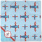 Airplane Theme Cloth Napkins - Personalized Dinner (Full Open)