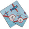 Airplane Theme Cloth Napkins - Personalized Lunch & Dinner (PARENT MAIN)