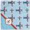 Airplane Theme Cloth Napkins - Personalized Lunch (Single Full Open)