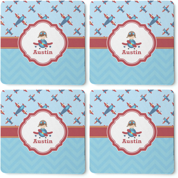 Airplane Theme Coaster Rubber Back - Apvl