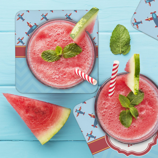 Airplane Theme Coaster Set - LIFESTYLE