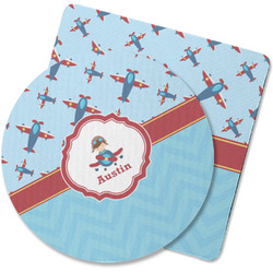 Airplane Theme Rubber Backed Coaster (Personalized)