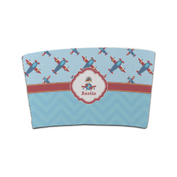 Airplane Theme Coffee Cup Sleeve (Personalized)