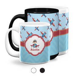 Airplane Theme Coffee Mugs (Personalized)