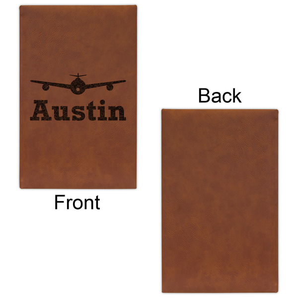 Airplane Theme Cognac Leatherette Journal - Single Sided - Apvl
