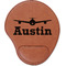 Airplane Theme Leatherette Mouse Pad with Wrist Support (Personalized)