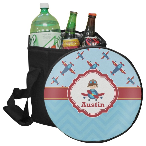 Custom Airplane Theme Collapsible Cooler & Seat (Personalized)