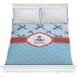 Airplane Theme Comforter - Full / Queen (Personalized)