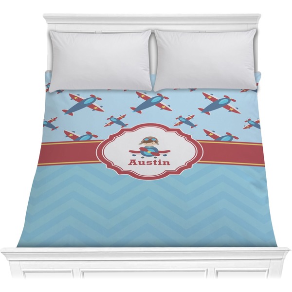 Custom Airplane Theme Comforter - Full / Queen (Personalized)