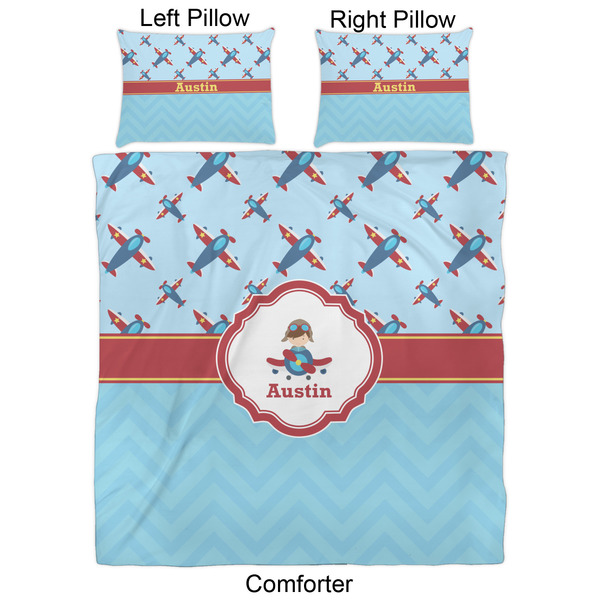 Airplane Theme Comforter Set - Queen - Approval