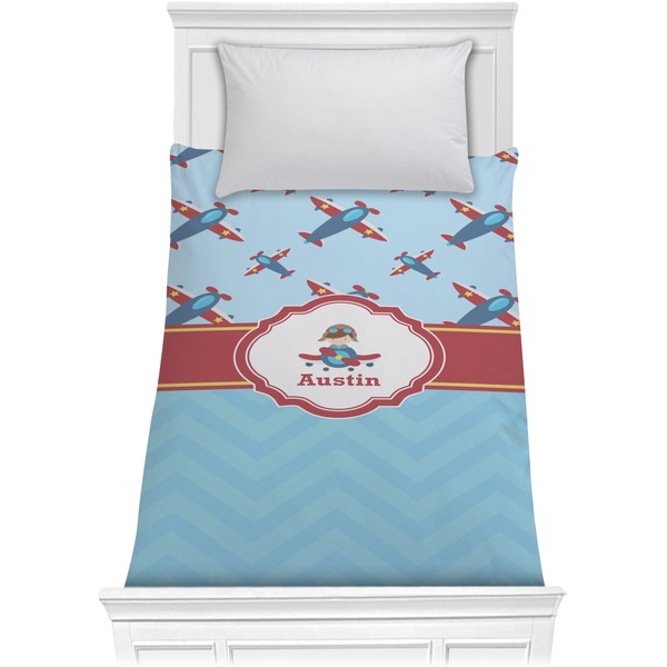 Custom Airplane Theme Comforter - Twin XL (Personalized)